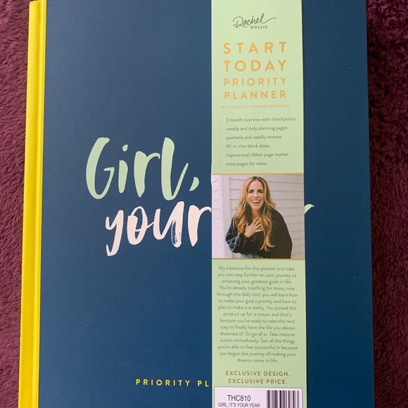 RACHEL HOLLIS START TODAY PRIORITY PLANNER - Picture 3 of 4